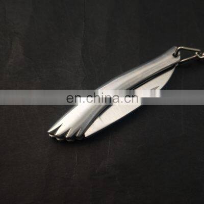 Full Stainless Steel Mini Pocket Knife Foldable Keychain Knife Gift Lady Knife for Man photo-5