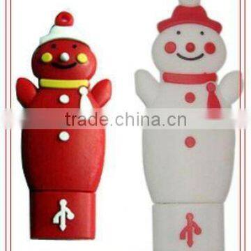 Snow man shape usb flash memory