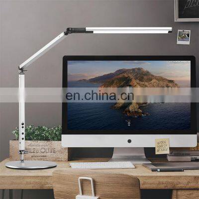 Swing Arm LED Desk lamp Folding Simple 360 Degrees Angles of Free Bending Dimming Brightness Eye-Caring Modes LED Desk Lamp