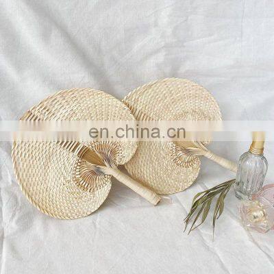 Best Decor Rustic Palm Leaf Hand Fan Wall Art Woven Bamboo Wall Hanging Decor Wholesale