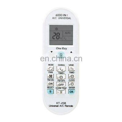 AC Remote Control Universal Remote Control For Air Conditioners 6000 in 1 KT-E08