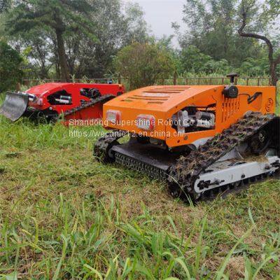 remote control slope mower, China remote control hillside mower price, remote control lawn mower with tracks for sale