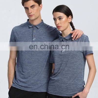 Wholesale Golf Polo Shirt Blank Custom Casual Breathable Men's Workout Running Gym Fitness T Shirt Outdoor Sports Wear Clothes