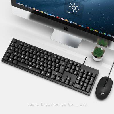 Customize SPANISH RUSSIAN KOREAN language Office keyboard and mouse business classical clavier and mice kit