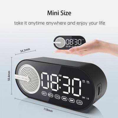 Most Selling Product In Cheapest Bass Digital Display Drawing Stereo Portable Wireless Mini Bluetooth With Alarm Clock photo-4