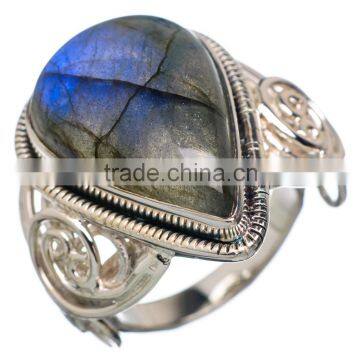 LABRADORITE 925 STERLING SILVER RING ,925 STERLING SILVER JEWELRY WHOLE SALE,JEWELRY EXPORTER