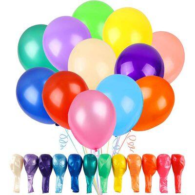 Factory Assorted Colors Multicolored Party Wedding Manufacturers Pearl Helium Latex 12 Inch Balloons photo-2