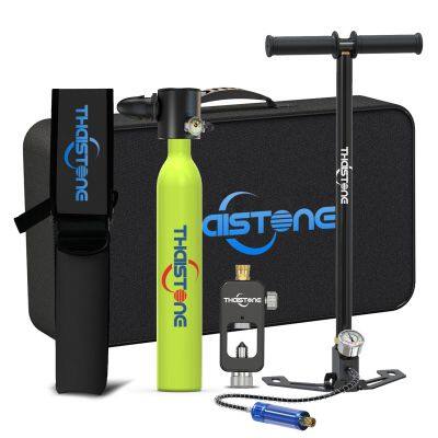THAISTONE 0.5L  Lung Tank  Mini scuba Diving Dive air tank with pump dive Mask