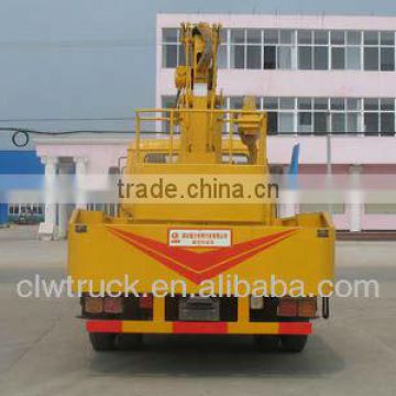 Factory Supply Dongfeng hydraulic lift platform truck 145 truck mounted platform in Peru