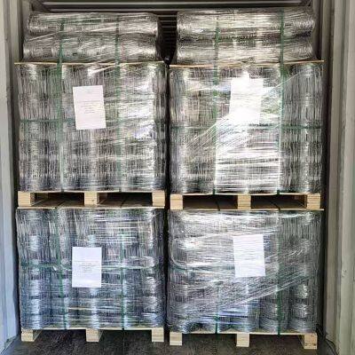 Venta directa de fábrica de alambre de acero de alta resistencia con nudos fijos, valla para ganado y ciervos, malla de alambre tejida para la cría de ganado, doblado y soldadura photo-5