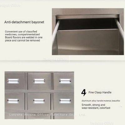 HN-DO71 Klinisches Medizinische Schrank für Zahnarztpraxis, integriertes Lagerungssystem aus Edelstahl der Qualität 304 mit modularen Trennwänden und Sicherheitsverschluss photo-4