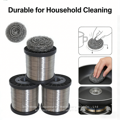 SS Wire 410 Grade  Diameter Stainless Steel Wire Used for Kitchen Scourer