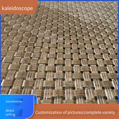 Titanium-plated Embossed Woven Mesh for Building Exterior Wall Decoration, Indoor Screen Partitions for Hotels, Diamond-shaped Stainless Steel Decorative Mesh photo-5