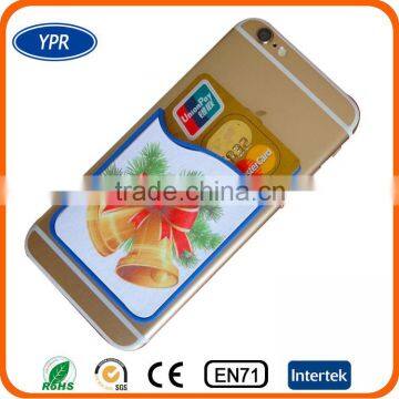 Customized Size and Logo Siilcone 3M Sticky Business Card Holder photo-4