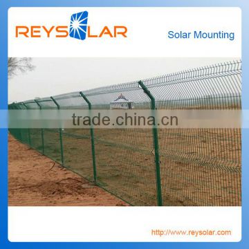 solar mounting system mounting brackets power plant mesh fence