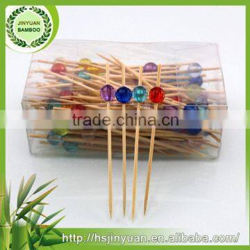 2016 Wholesale first grade flexible cocktail bamboo knotted picks