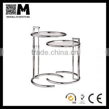 matel material bar furniture Eileen Gray End stainless steel table for sale
