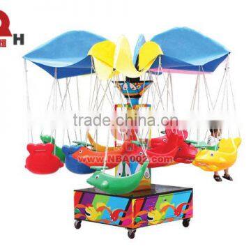 QHC13 Lovely Amusement Colorful Fishes Kids Carousel for Sale