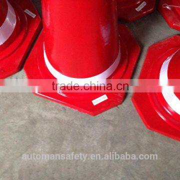 Orange Reflective Safety Rubber Cone