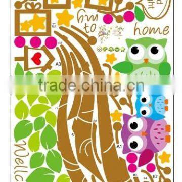 ALFOREVER the Owl Photoframe Sticker,owl Tree Photoframe Decals photo-4