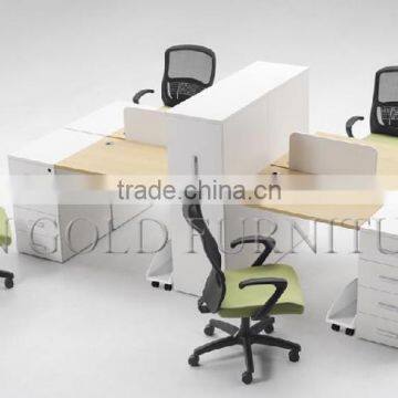 Melamine Cambination Four Seats Office Workstation (SZ-WSL325)