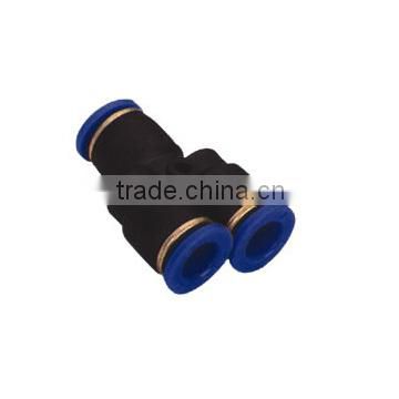 Y push to connector Y plastic nylon tube push in fitting pneumatic fitting