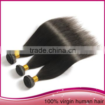 Factory Price Tangle Free Brazilian Human Hair Extension Natural Black Remy Straight Human Hair Weaving