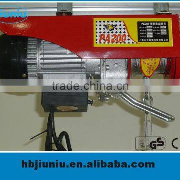 pa mini wire rope electric hoist