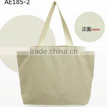 large capacity zippered shopping tote bag