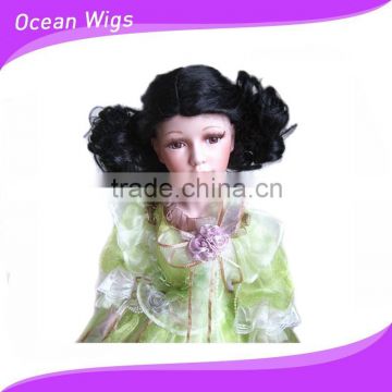 hand tied doll wig