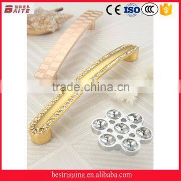 Original factory manufacture high precision crystal diamond cabinet handle and knob