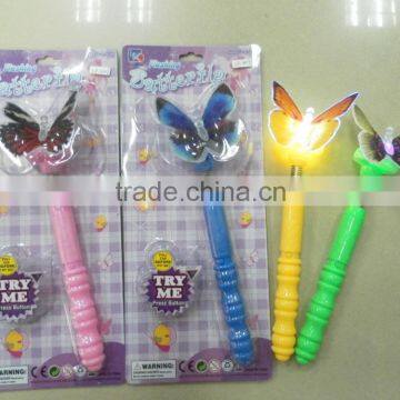 Hot Selling LED Solid Color Flashing Butterfly Wand for Kids
