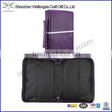2016 New Promotion Durable Custom Embossed Leather Bible Cover