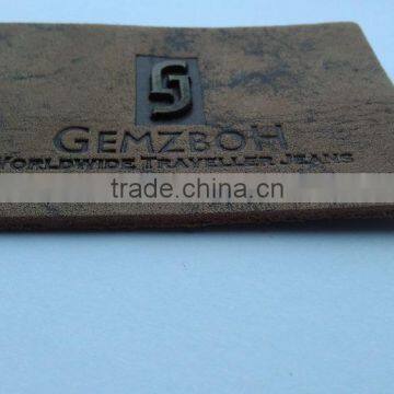 Custom garment accessory metal embossed school badges