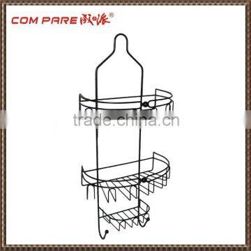 2 tier wall mounted bathroom rack