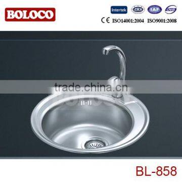 BL-858 DM 490mm Round Stainless Steel Kitchen Sink BL-858