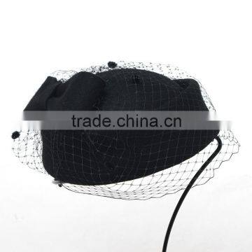 Wool Fascinator for Party ,Wedding Hair Accessories Hair Bow photo-3