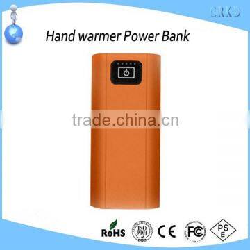 2014 hot selling hand warmer mobile power bank 5000mah