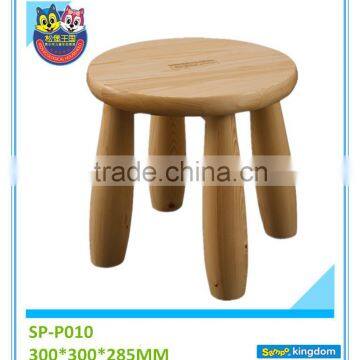 Wooden kids small round stool for kindergarten children small stool#SP-P010