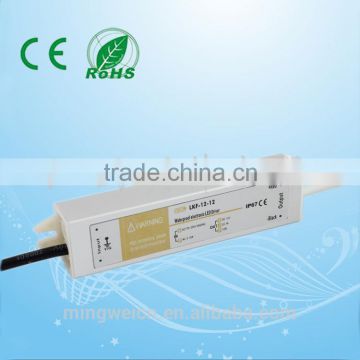 Aluminum shell for waterproof Constant Current led driver 10w 12v led power supply 3 years warranty