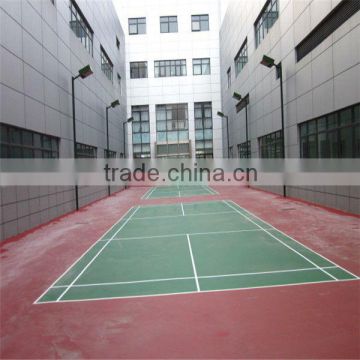 Silicon PU material basketball court flooring cost