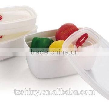 2016 Disposable Clear Plastic Fruit Container Box Plastic Fresh Box Plastic Food Container with Pull Ring