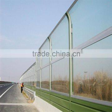 polycarbonate solid sheet with 2 sides UV-coating for highway noise barrier