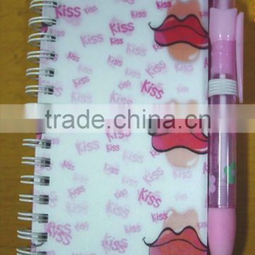 promotional 3D lenticular notepad and pen set