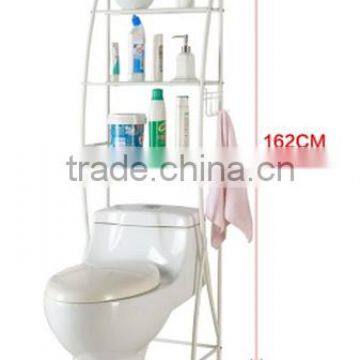 Top fashion stylish High grade quality anti rust curved shelving bathroom toilet rack shelving Over-the-Tank space saver