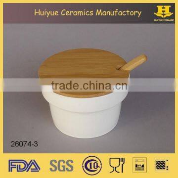 Kitchen Jar, Ceramic Seasoning Jar With Spoon and Lid photo-4