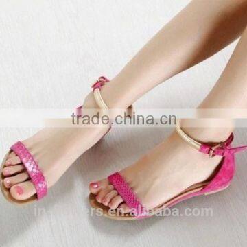 Custom manufacturered china wholesale flat fancy sandals