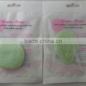 wholesales China factory beauty sponge heart natural konjac sponge