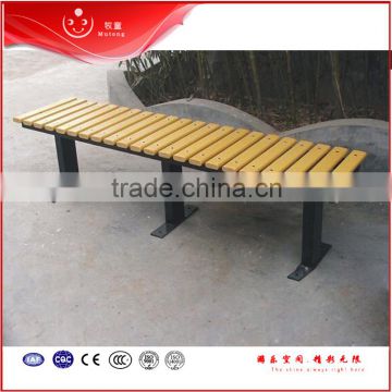 China wholesale garden chair/street furniture /wooden bench backless