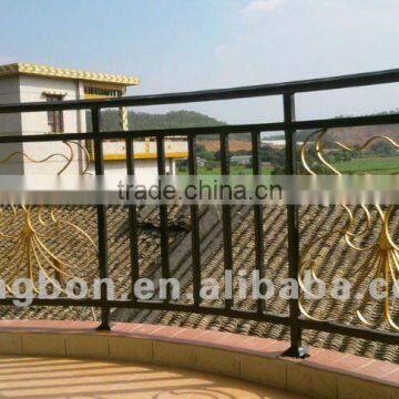 2015 Top-selling modern hand forging cast iron pipe fence